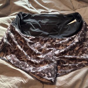 Athleta Black Camo Run With It  Shorts